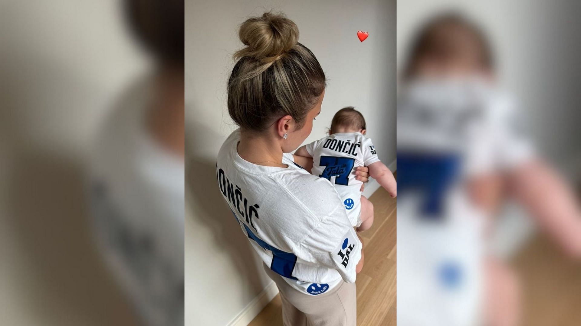 Anamira Goltes posts a cute photo with Gabriela, her daughter with Luka Doncic (Images via Anamaria Goltes/IG)