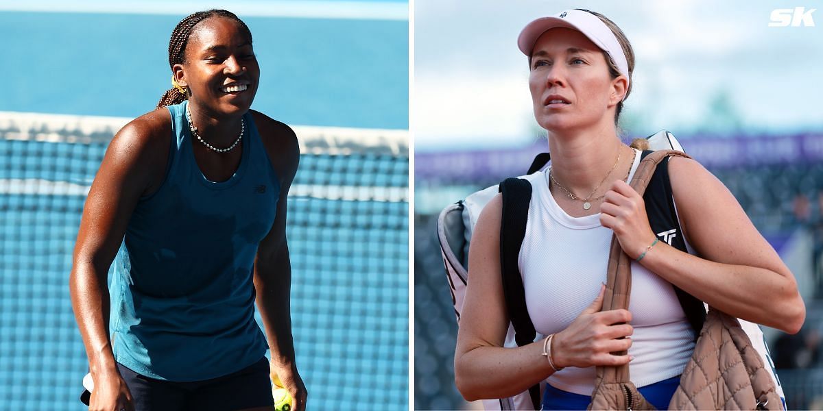 Coco Gauff(L), Danielle Collins (Source: Getty)