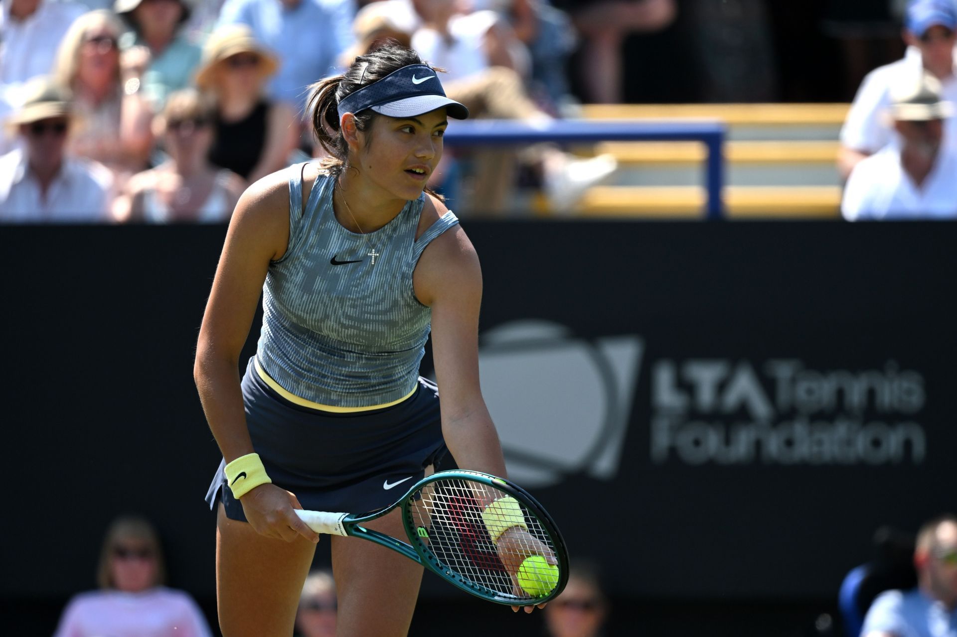 Emma Raducanu at the 2024 Rothesay International Eastbourne. (Photo: Getty)