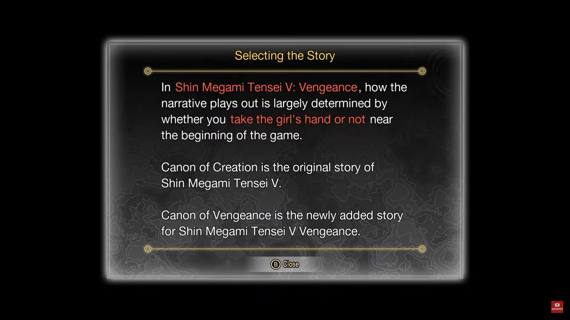 New Story content can be accessed as well as the content of SMT5 (Image via Atlus || YouTube-The Gaming Shelf)