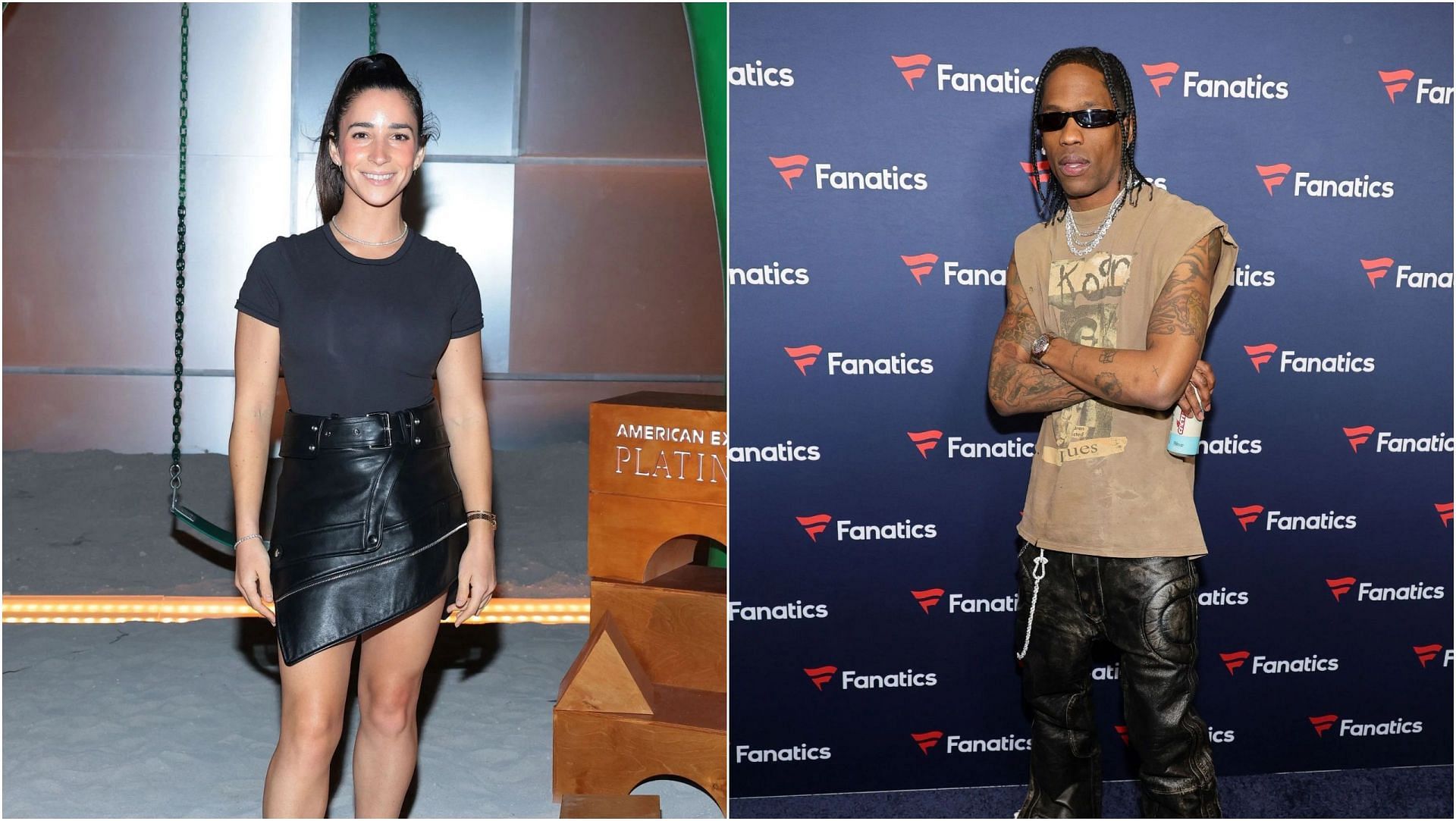 Aly Raisman and Travis Scott