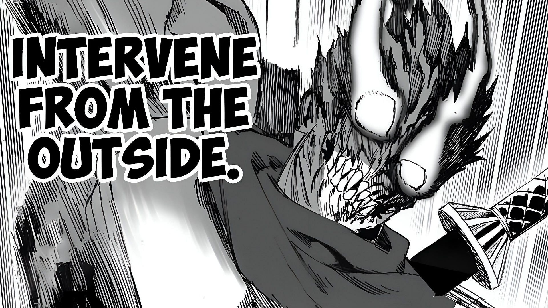 Empty Void using his Dimension Slash in One Punch Man Chapter 201 (Image via Shueisha)