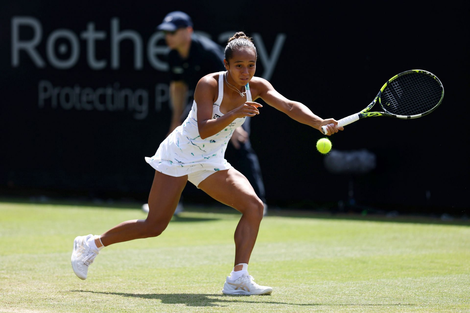 Leylah Fernandez at the 2024 Rothesay International Eastbourne. (Photo: Getty)