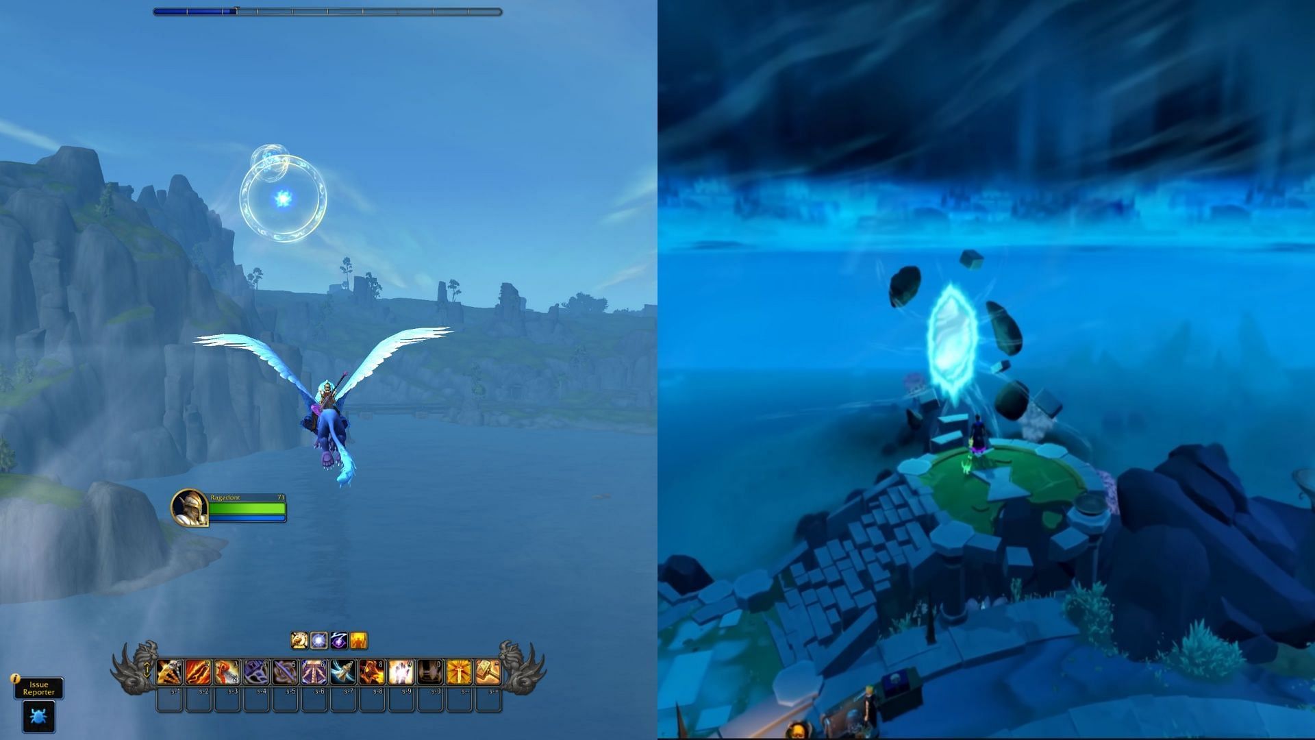 Both games have had quite a few graphical revisions over the years. (Image via Blizzard || Jagex)