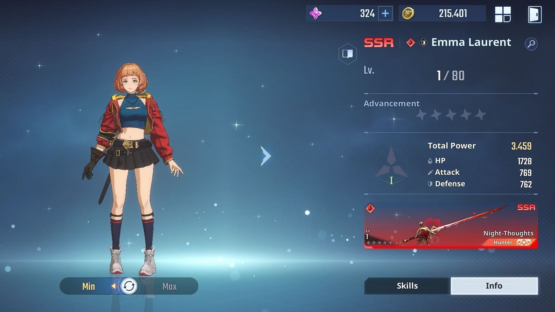 Emma Laurent is one of the best Fire characters in Solo Leveling Arise that works best against normal monsters and bosses. (Image via Netmarble)