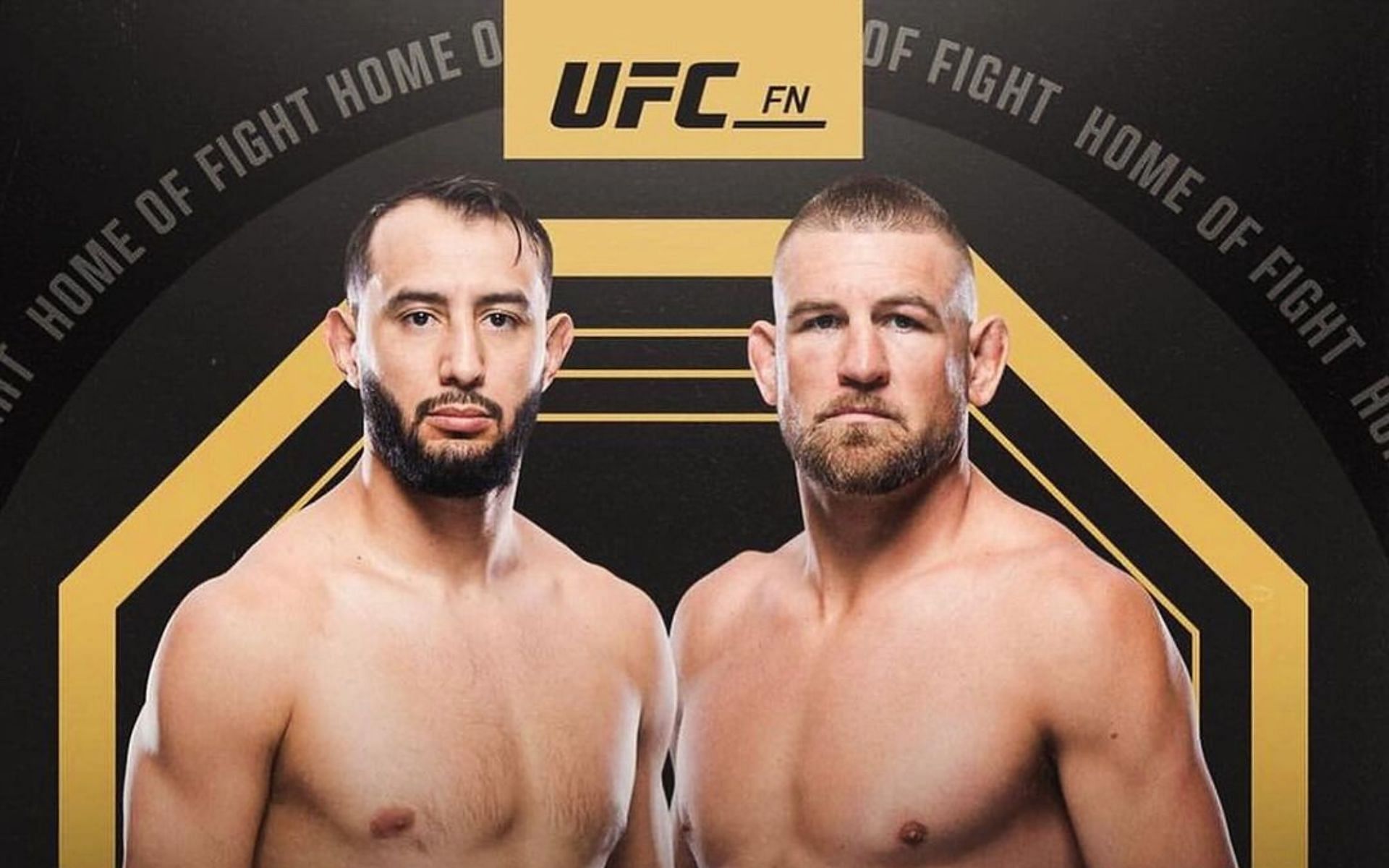 Dominick Reyes (left) takes on Dustin Jacoby (right) in the co-main event of UFC Louisville [Image courtesy @domreyes24 on Instagram]