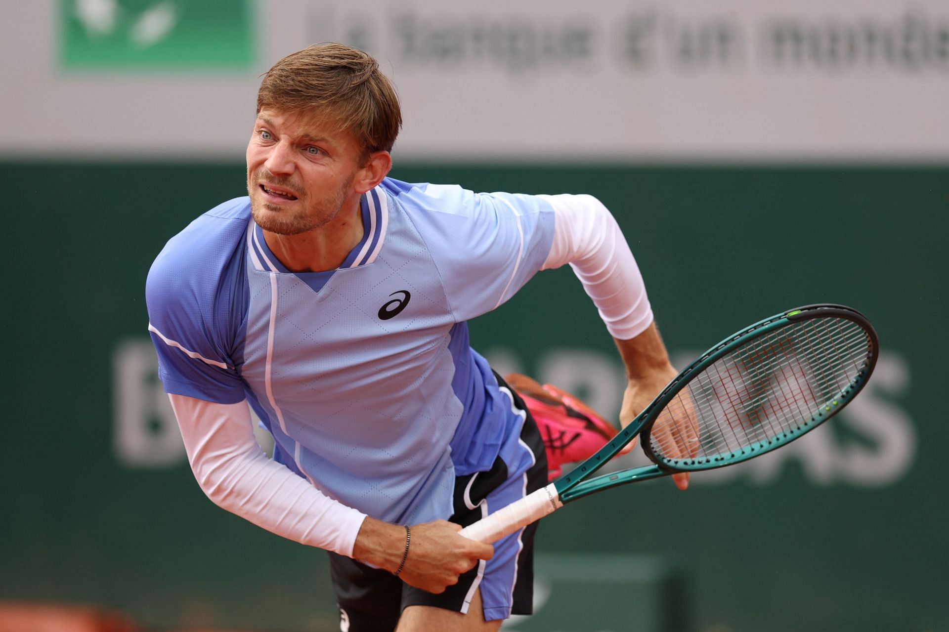 David Goffin at the 2024 French Open. (Photo: Getty)