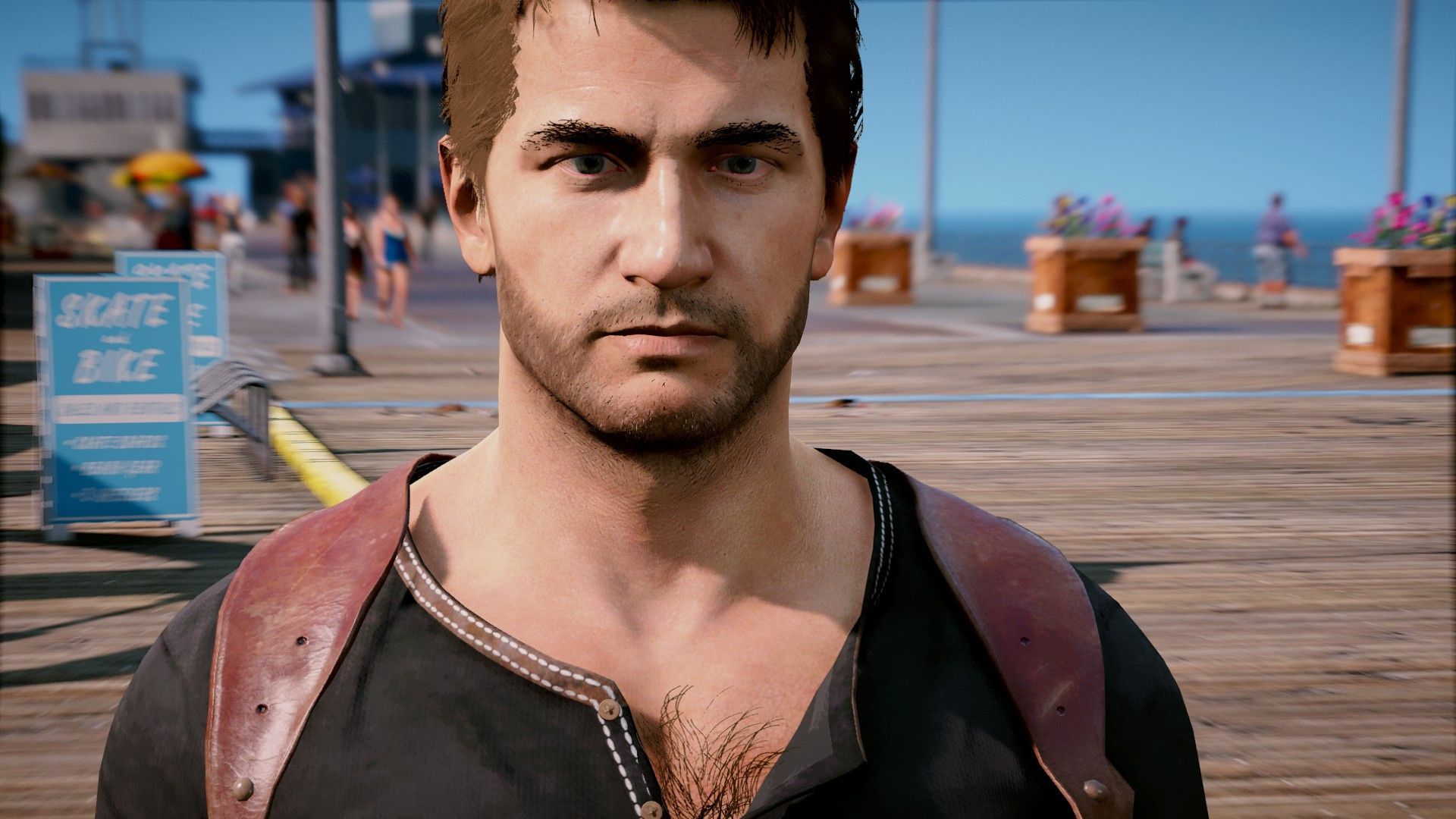 GTA 5 mods can add Nathan Drake to the game (Image via gta5-mods.com)