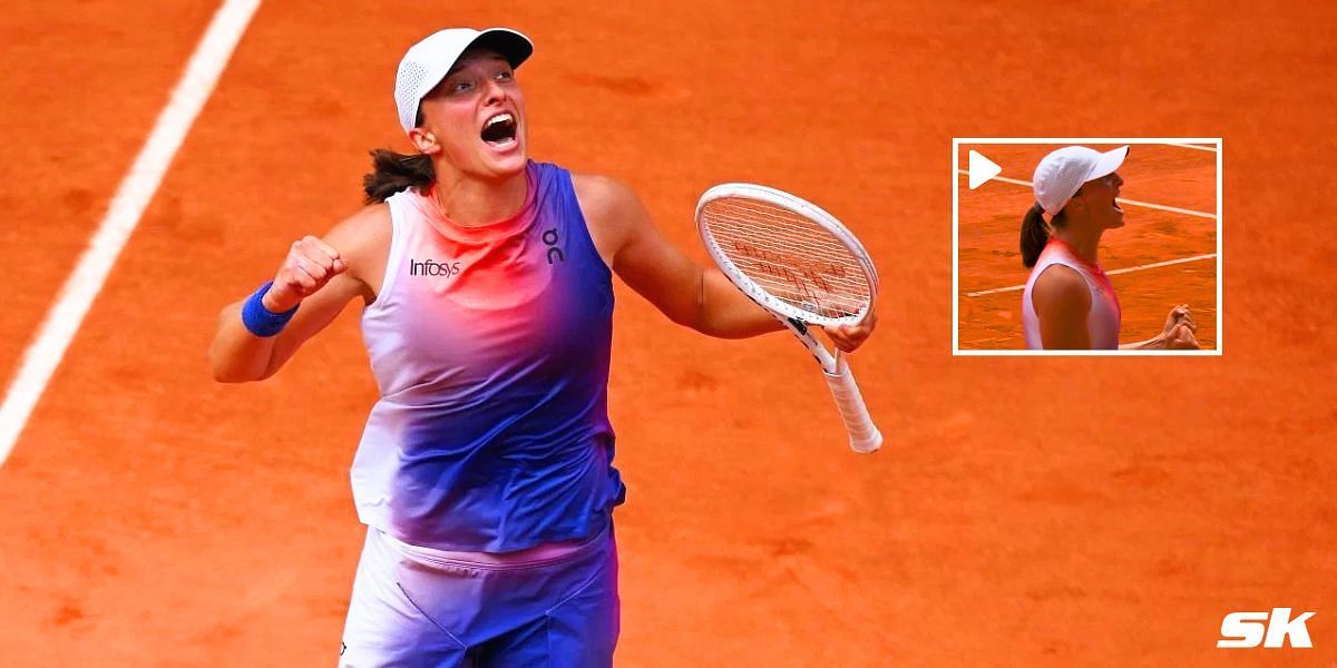 Iga Swiatek wins the 2024 French Open. Photos: Getty/Twitter: Roland Garros