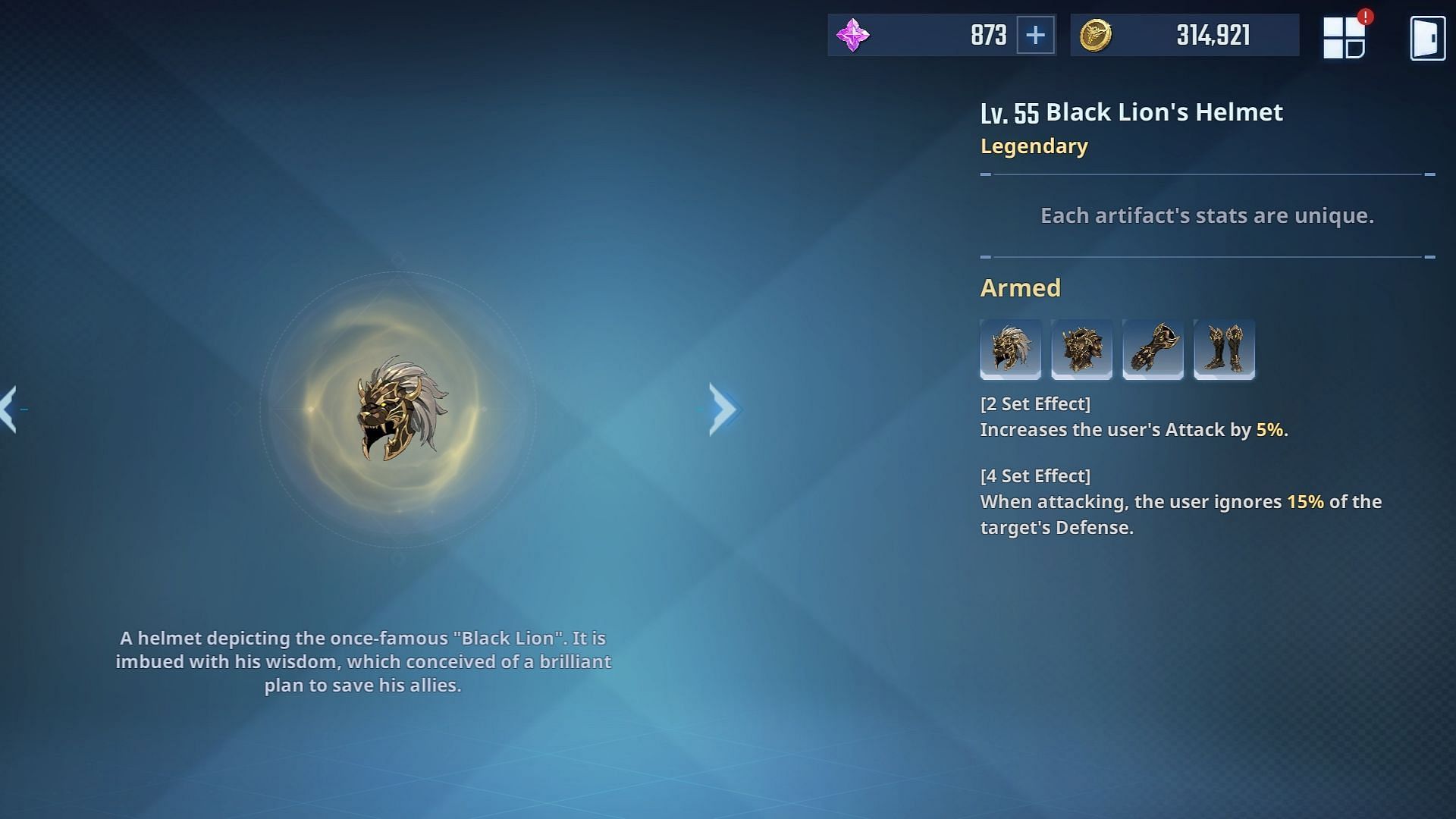 Armed artifacts in Solo Leveling Arise. (Image via Netmarble)