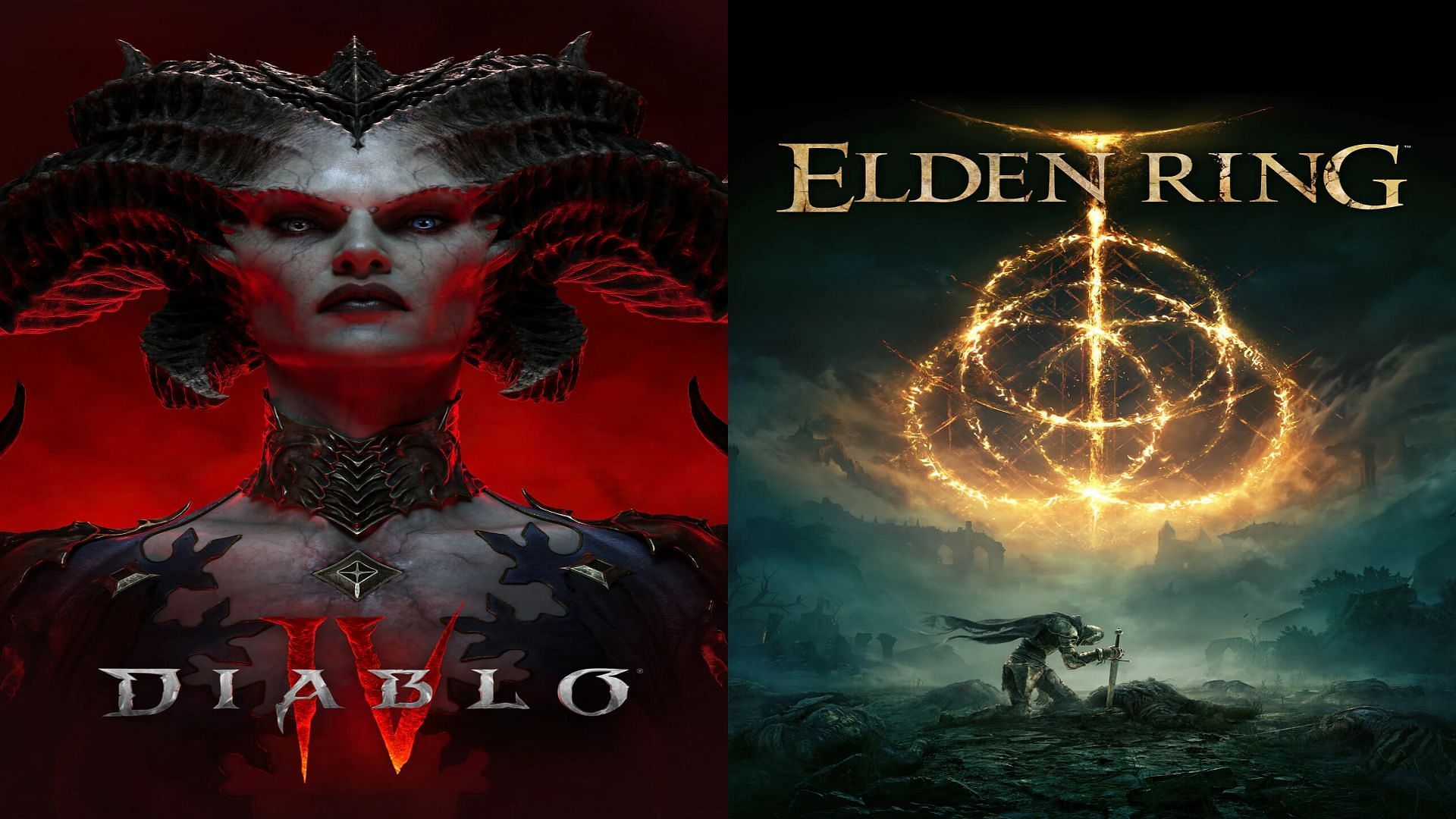 Diablo 4 and Elden Ring promotional image