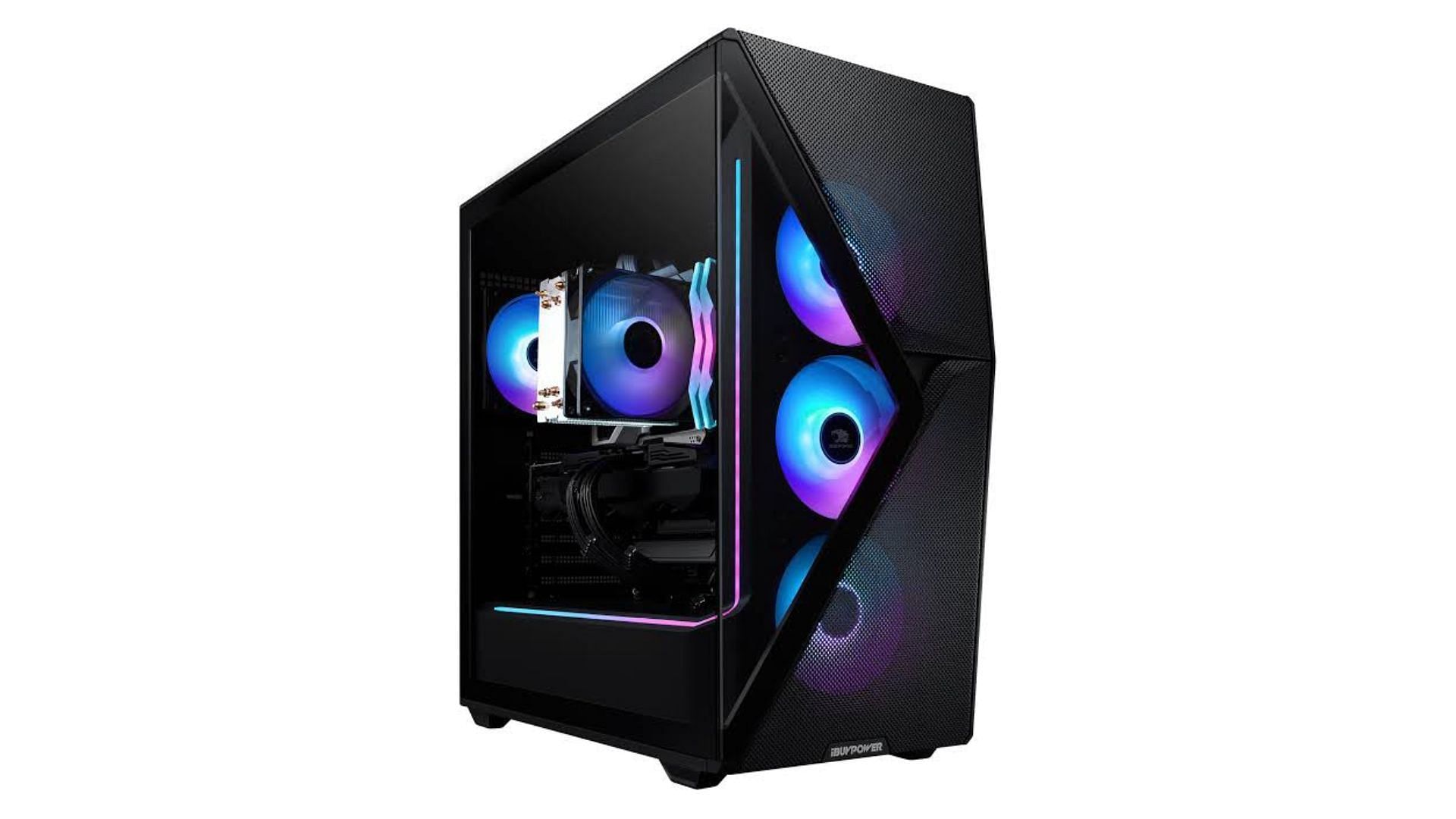 The SlateMesh SMA7R77XT01 is a great mid-range 1440p gaming PC (Image via iBUYPOWER)