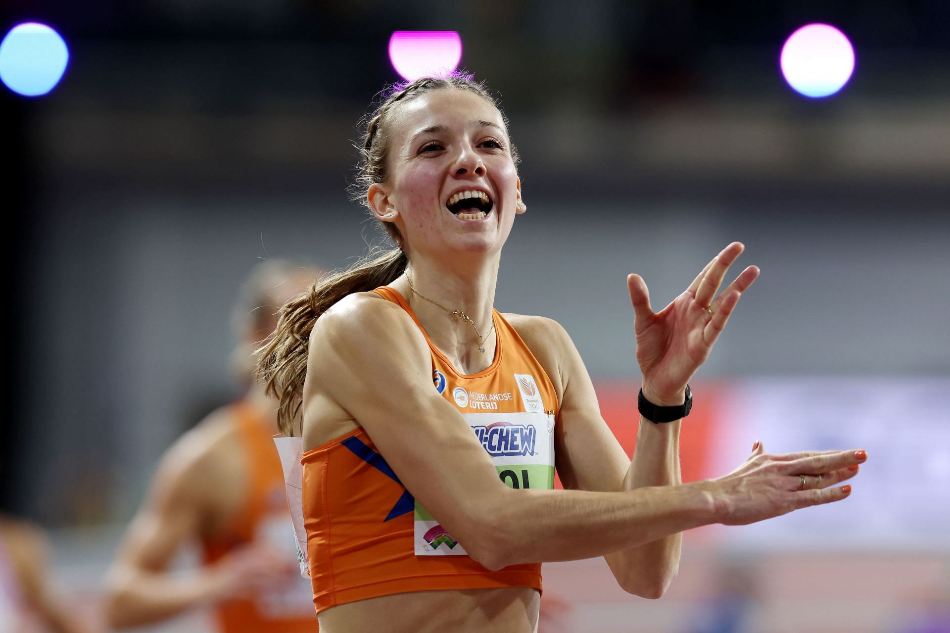 Bol during World Athletics Indoor Championships Glasgow 2024 while running the 4x400 m relay - Day Two