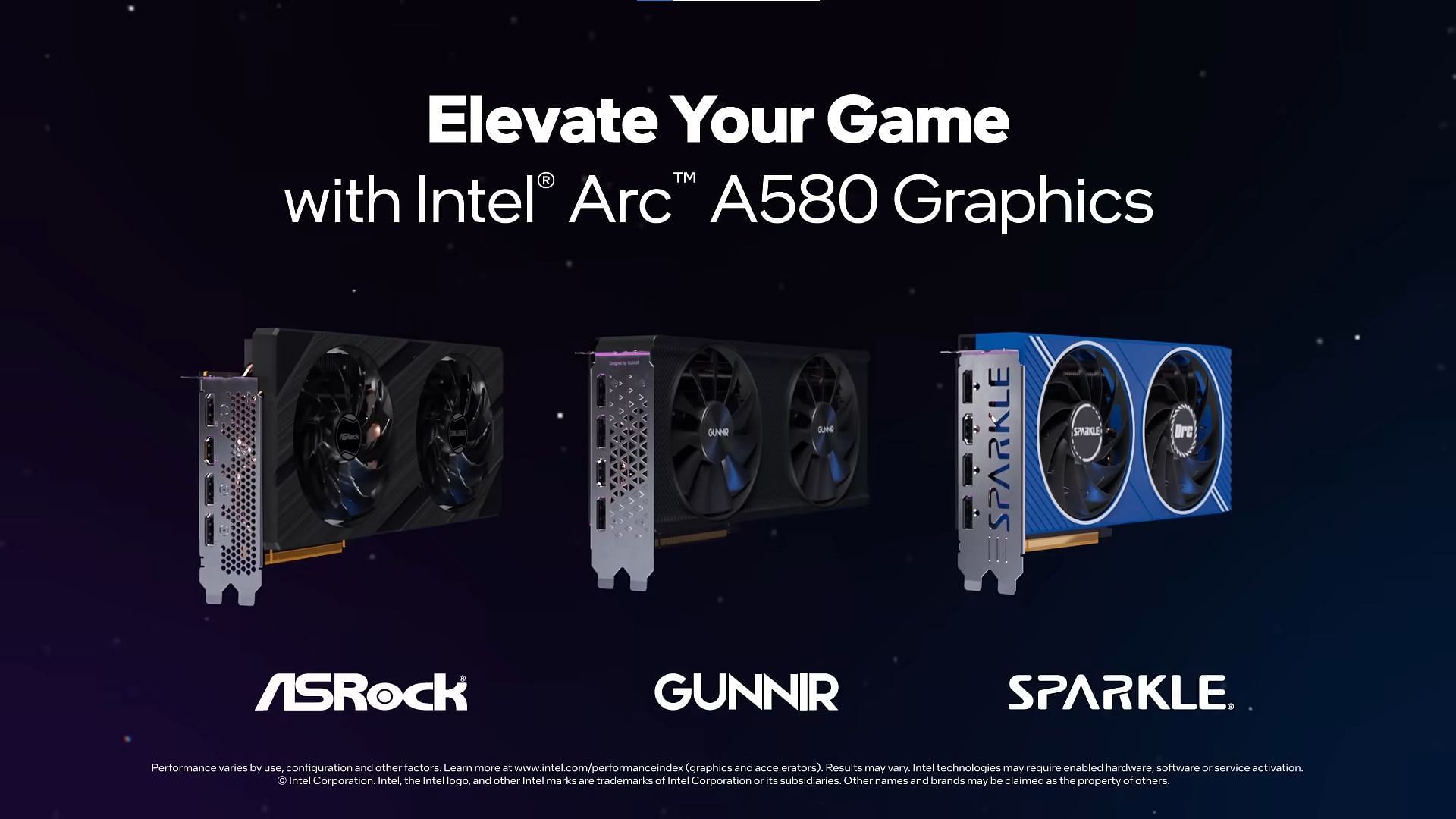 Intel Arc A580 Graphics Cards (Image via Intel)