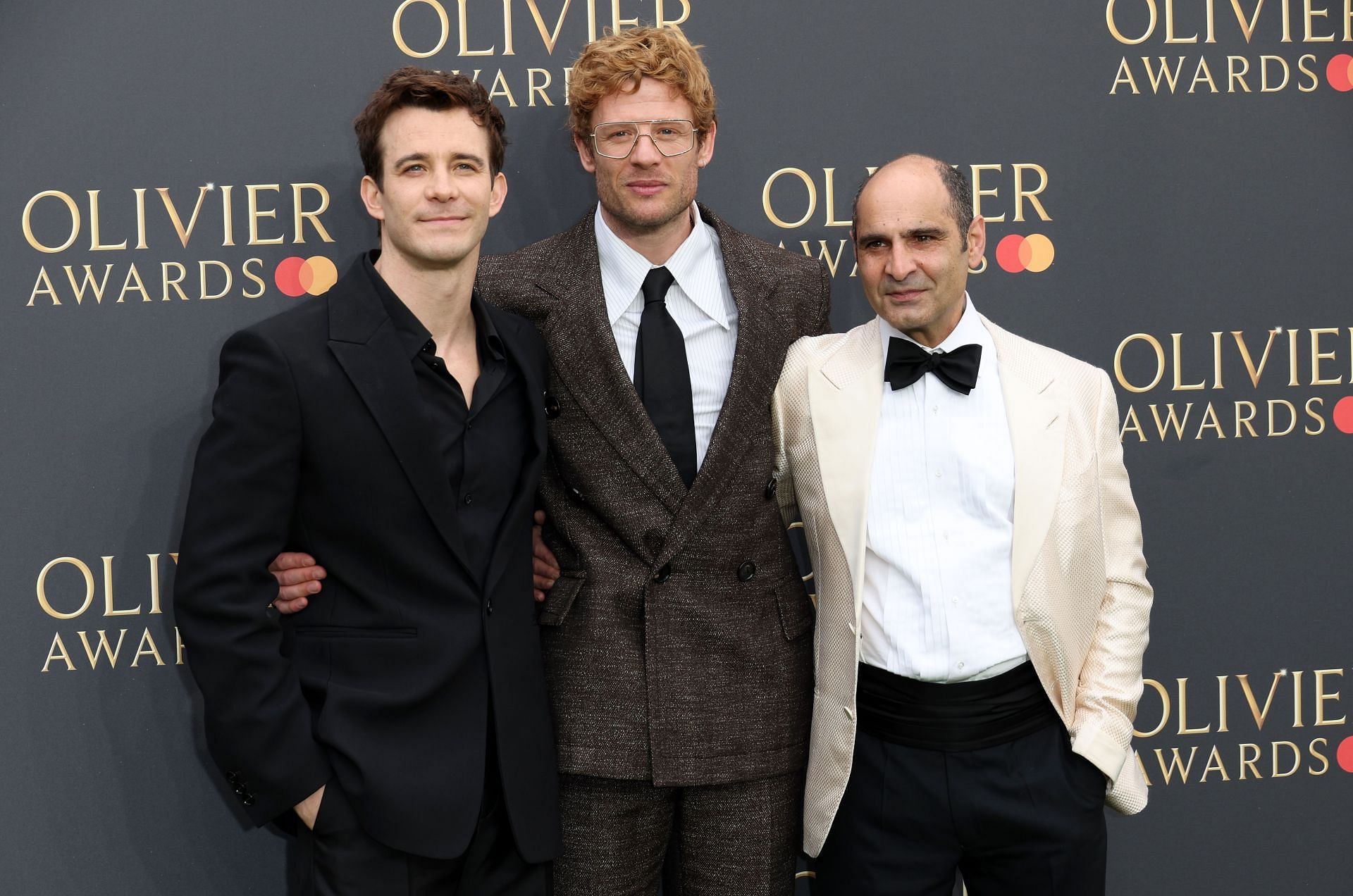 Luke Thompson (left) The Olivier Awards 2024 - Arrivals (Getty)