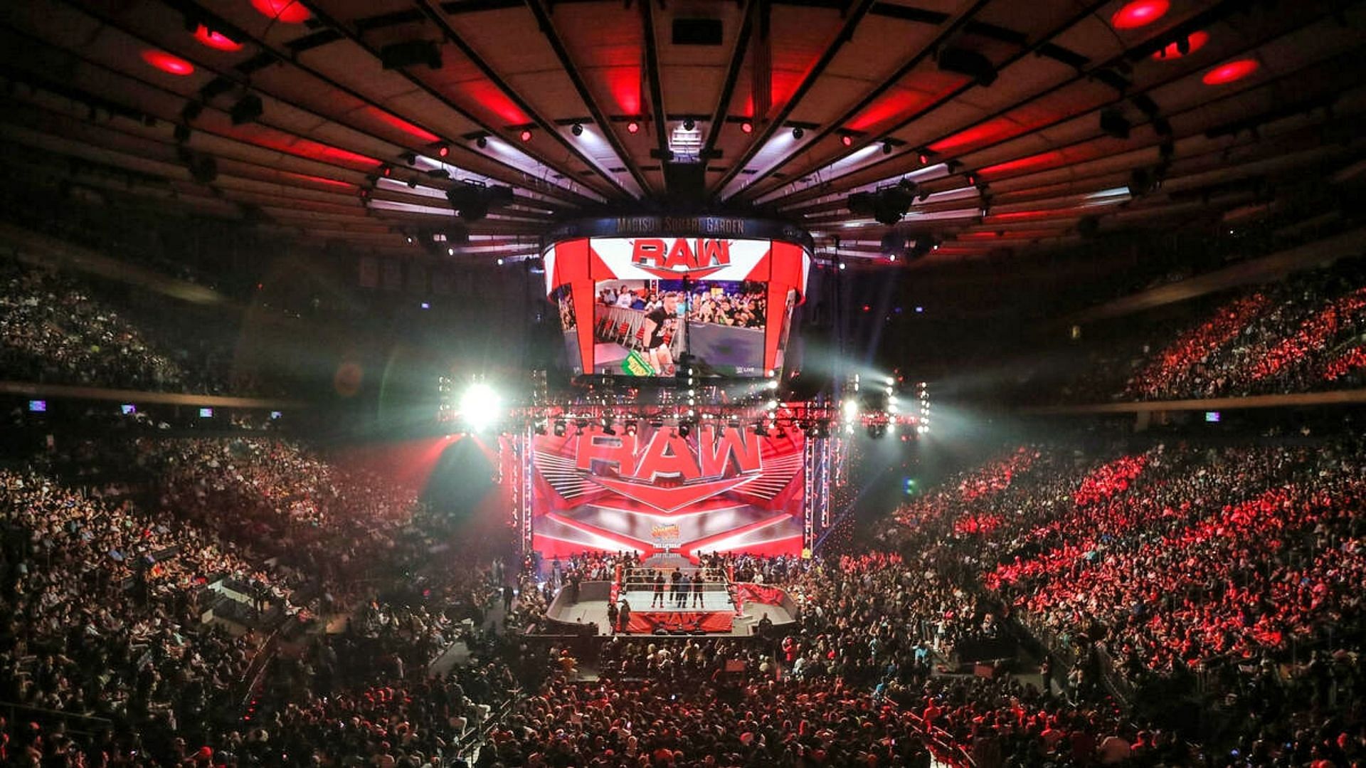 A view of Monday Night RAW stage