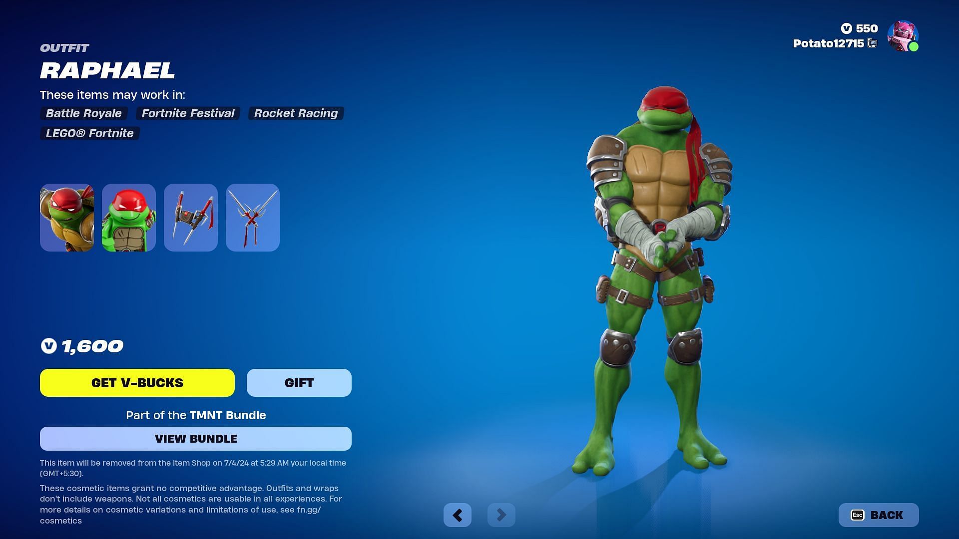 How to get Teenage Mutant Ninja Turtles skins in Fortnite