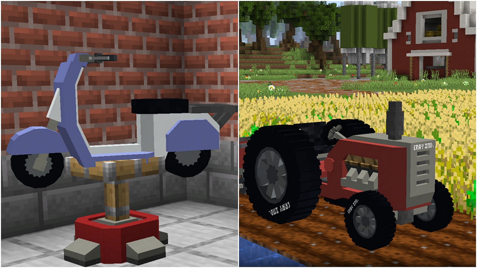 This mod adds several modern vehicles to Minecraft. (Image via CurseForge)