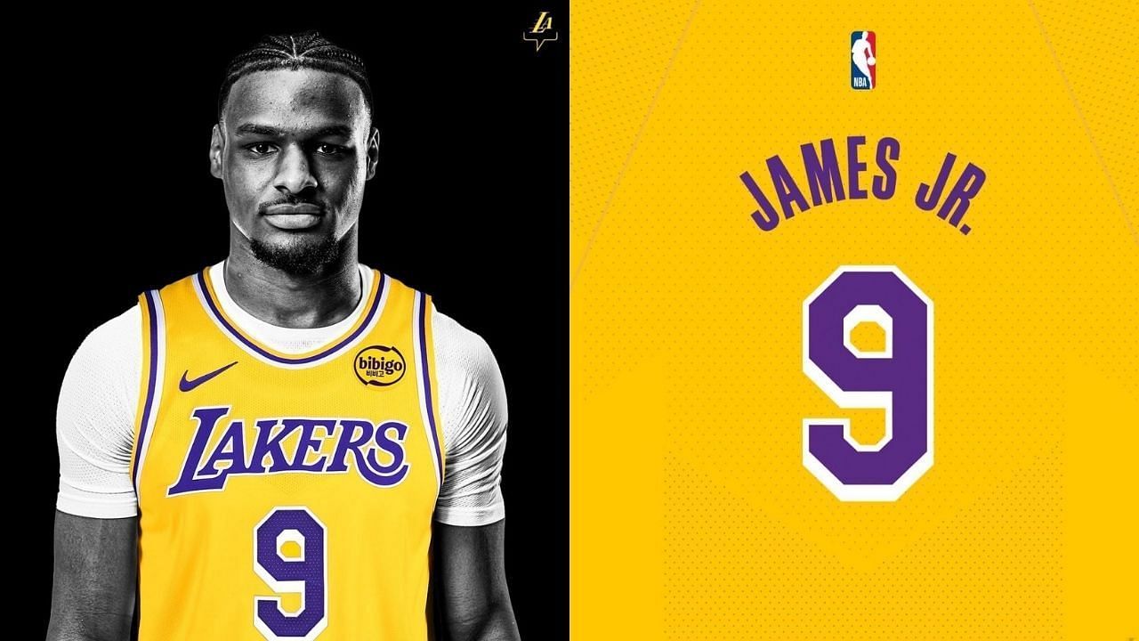 5 best Lakers player who sported #9 jersey before Bronny James picked it up for Purple &amp; Gold (Credit: L.A. Lakers/X