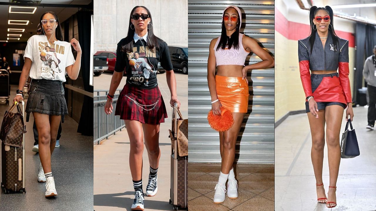 5 times A&rsquo;Ja Wilson stunned with her fashion choices wearing a skirt&nbsp;off-the-court