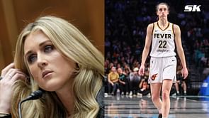Riley Gaines reacts to Caitlin Clark being excluded from the U.S. Women's Olympics basketball team