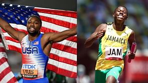 "Responding with profanity is not polite Noah Lyles "- Fans react to American's comments after being stunned by Jamaican athlete Oblique Seville