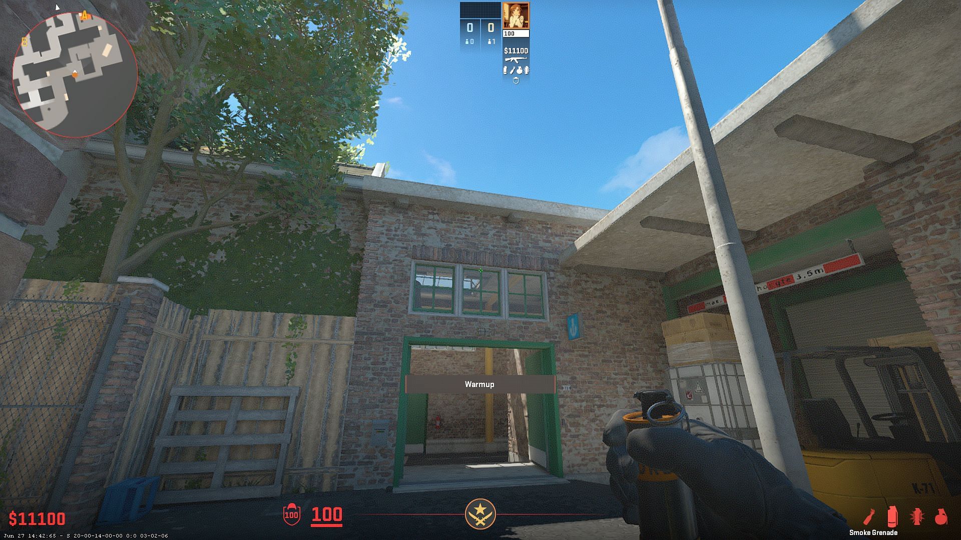 Aim on top of the window frame (Image via Valve)