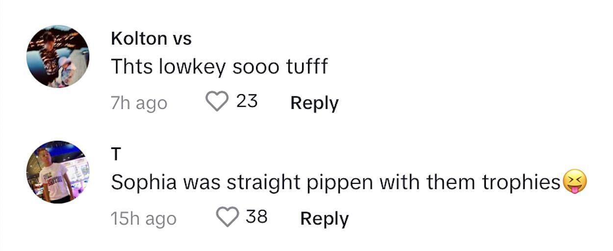 @SophiaPippen - TikTok comments