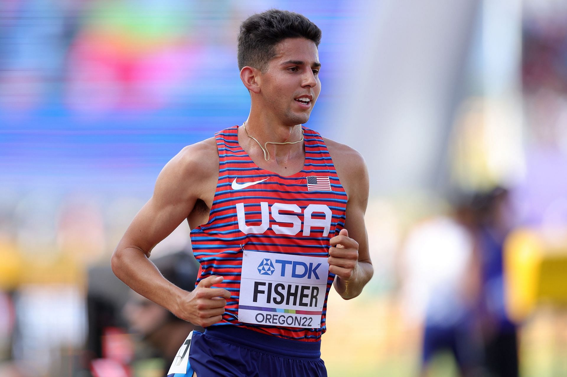 Grant Fisher at the 2022 World Athletics Championships in Oregon (Photo: Getty Images)