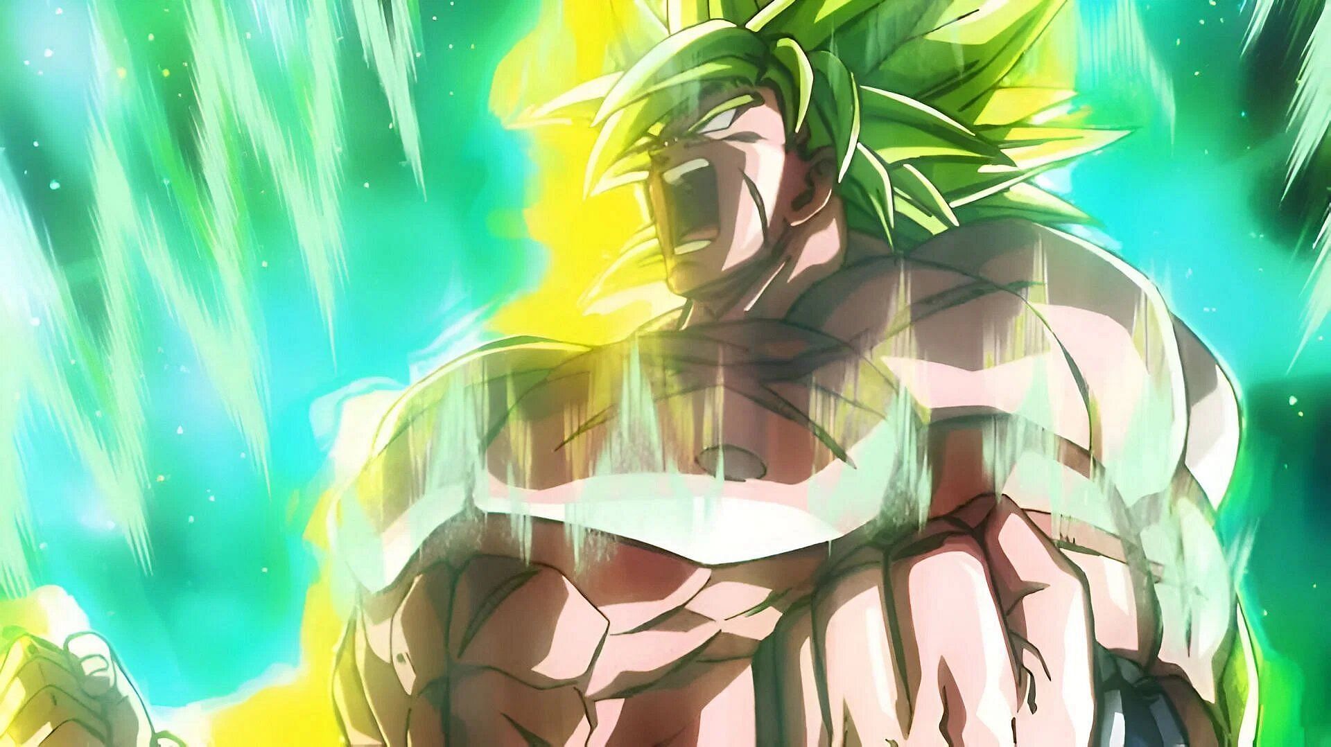 Broly powering up in the 2018 film (Image via Toei Animation)