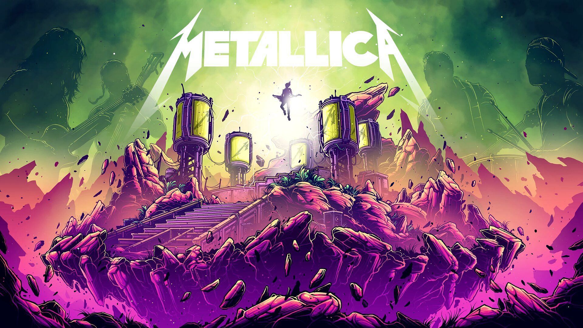 The Metallica Rises Loading Screen (Image via Epic Games)