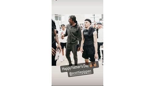 Scotty Pippen Jr.'s IG story