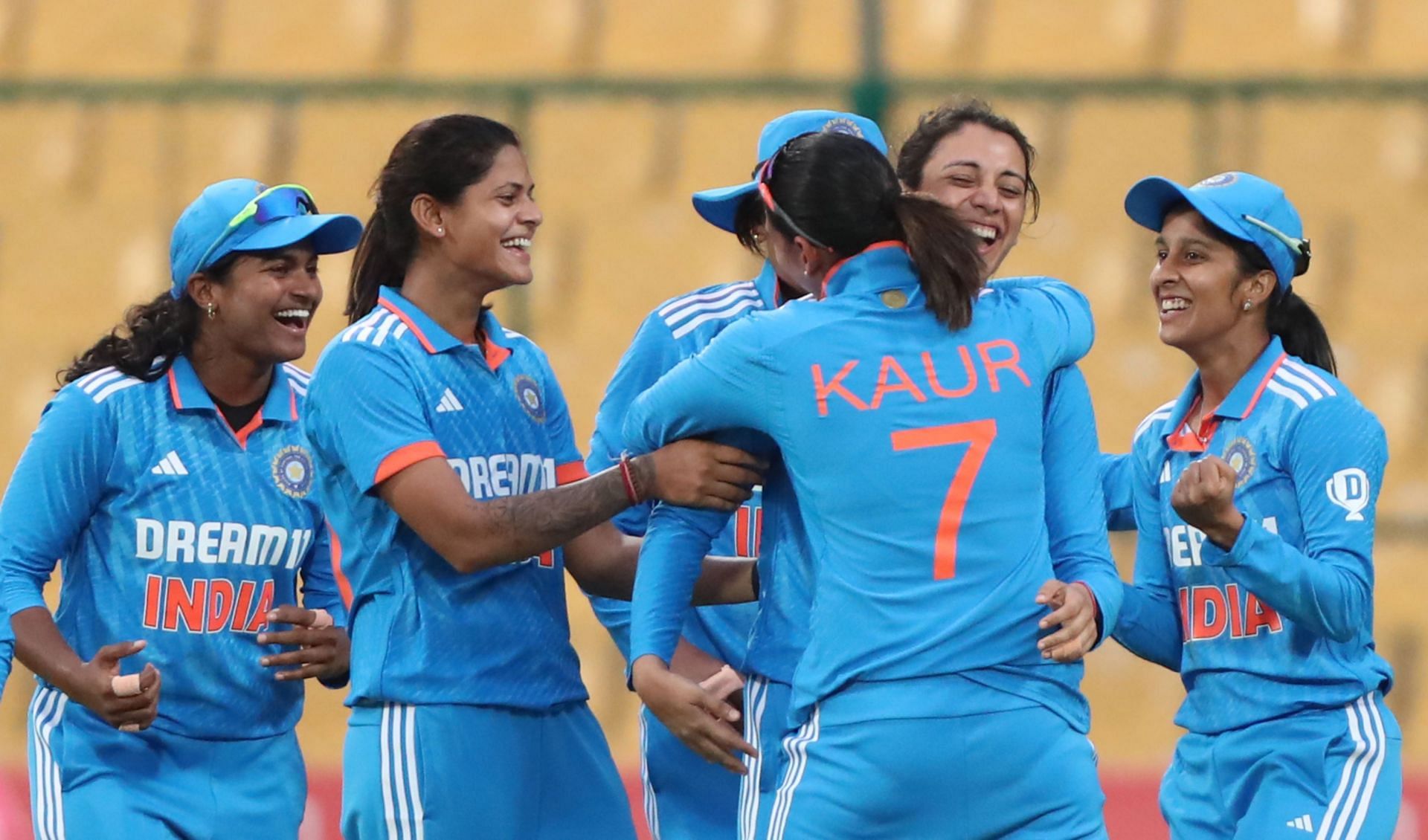Indian players celebrating a wicket during the second ODI vs South Africa. (Image: BCCI)