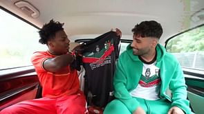 Nader Jindaoui gifts IShowSpeed a Palestine football jersey, talks about Germany's chance at winning the Euros