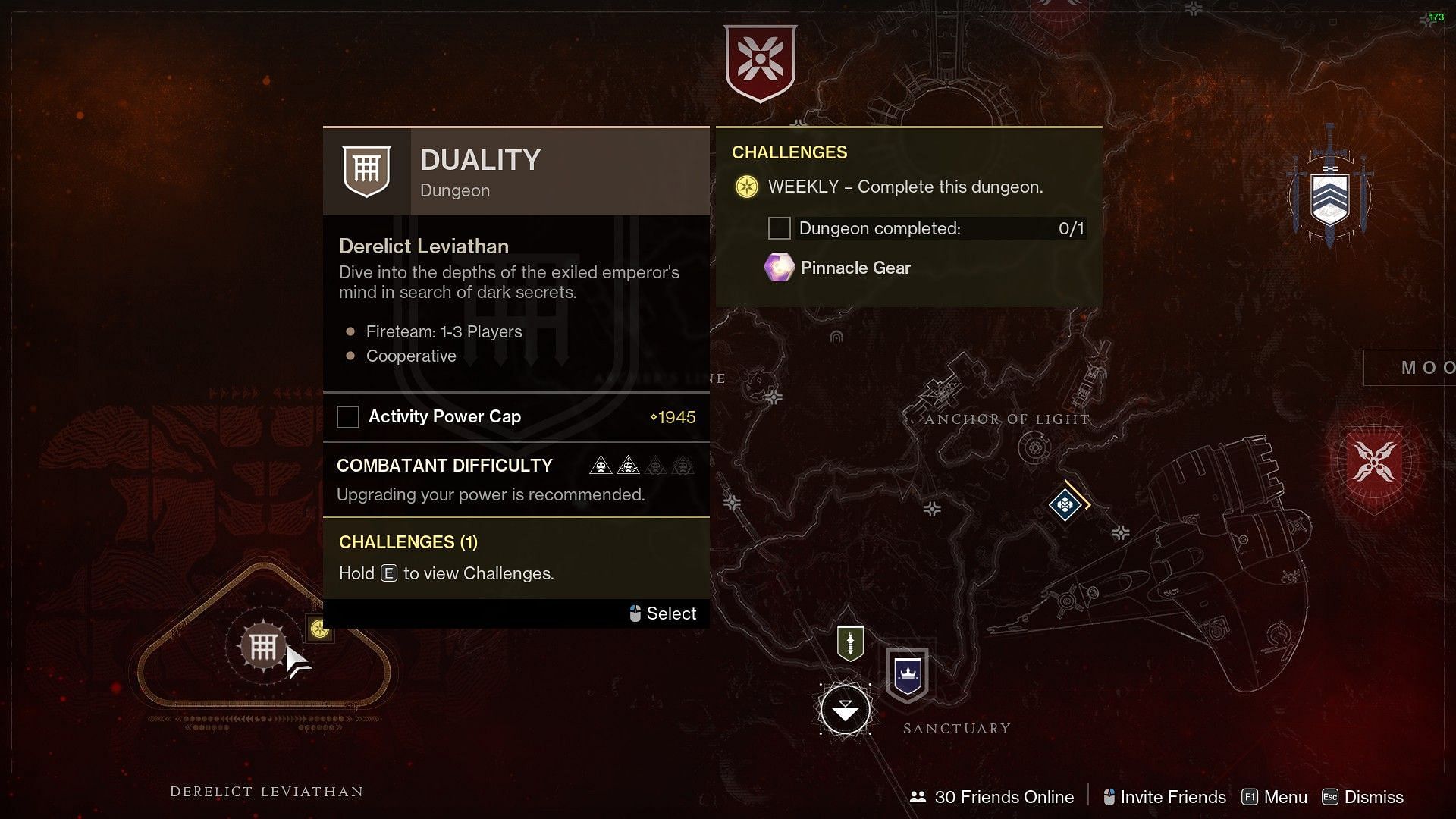 Duality Dungeon with Pinnacle drop in Destiny 2 (Image via Bungie)