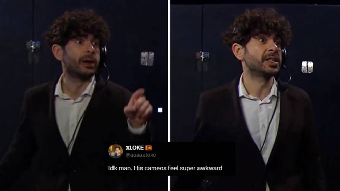"His cameos feel super awkward" - Fans react to Tony Khan's surprise backstage exchange with former WWE star