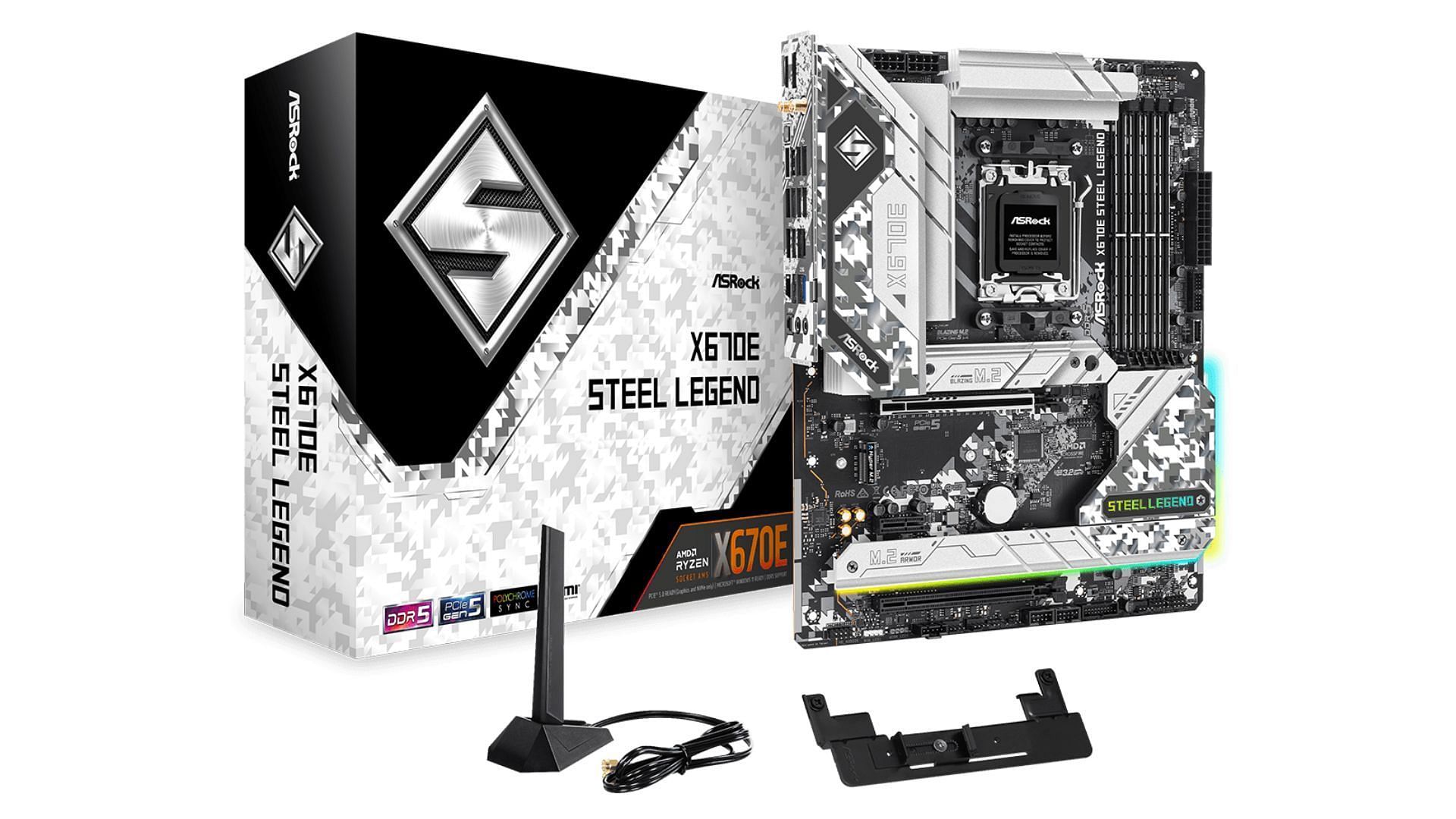 The ASRock X670E Steel Legend is another great budget-oriented motherboard from the company. (Image via ASRock)