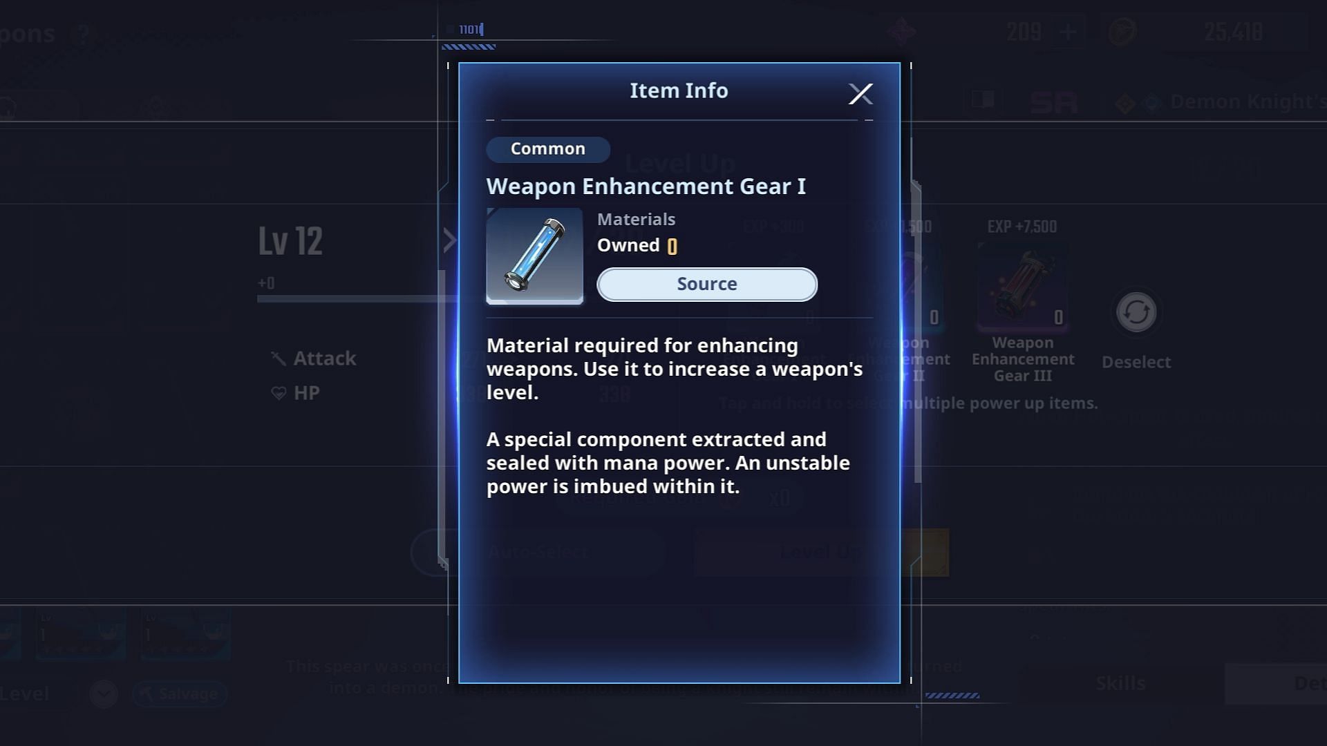Weapon Enhancement Gears