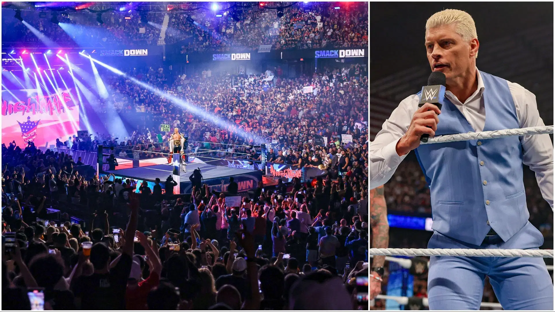 WWE Champion Cody Rhodes in the ring on SmackDown