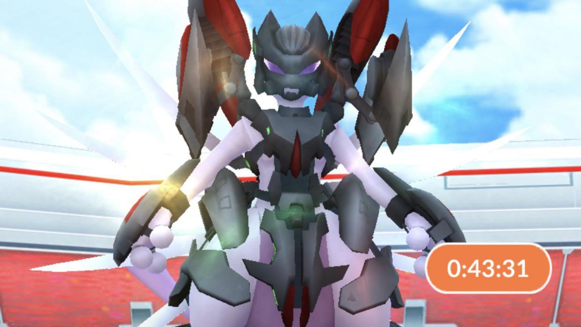 Armored Mewtwo as a raid boss (Image via TPC)