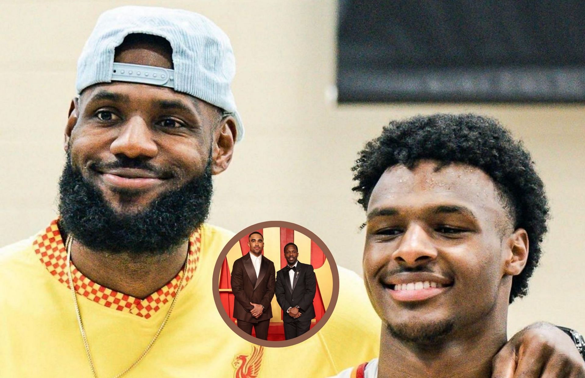 Rich Paul talked about Draft plans for Bronny James (Image Credit: LeBron James and Rich Paul