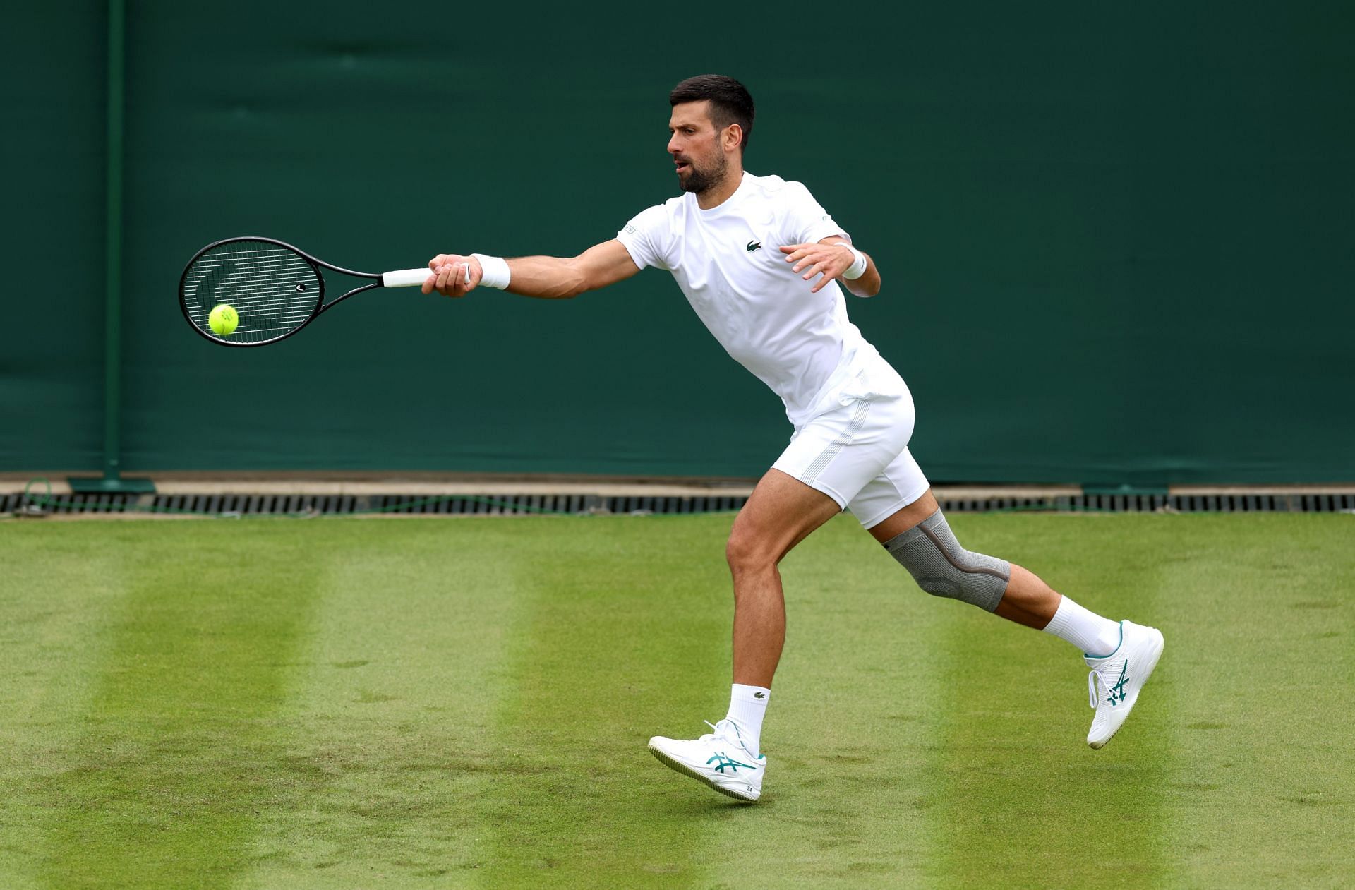 Novak Djokovic at the 2024 Wimbledon. (Photo: Getty)