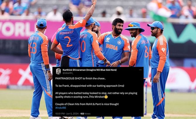 "Poetic to play his audacious reverse scoop to finish the game" - Fans react as India secure 8-wicket win vs IRE in 2024 T20 World Cup