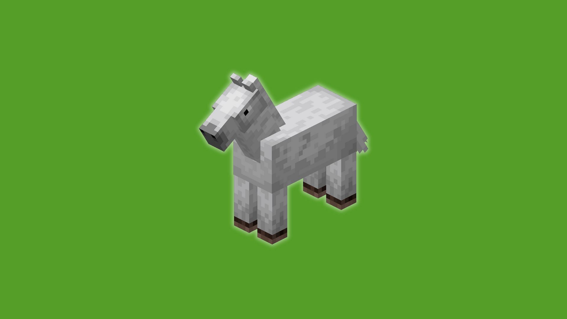 The horse in the game (Image via Mojang Studios)