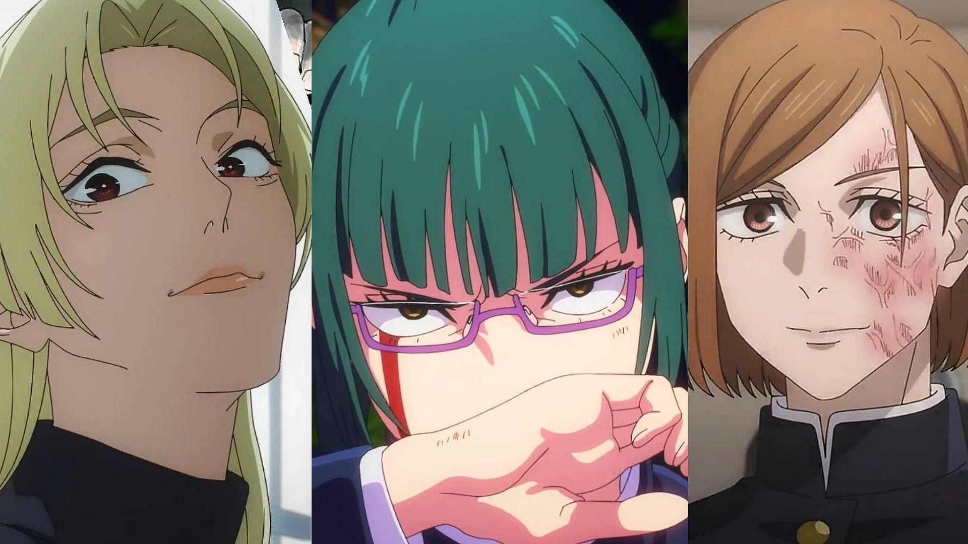 Three most significant Jujutsu Kaisen female characters (Image via MAPPA)