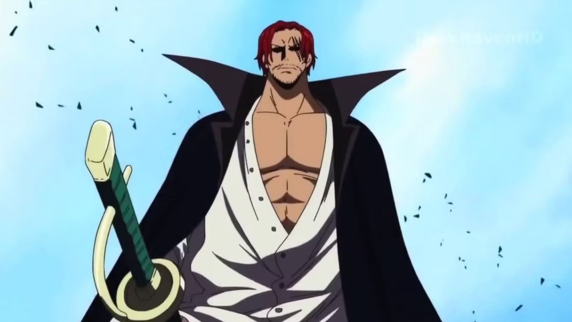 Shanks as shown in the anime (Image via Toei Animation)