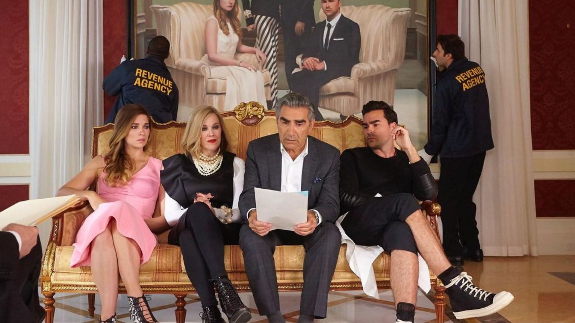 A still from Schitt&#039;s Creek (Image via Instagram/@schittscreek)