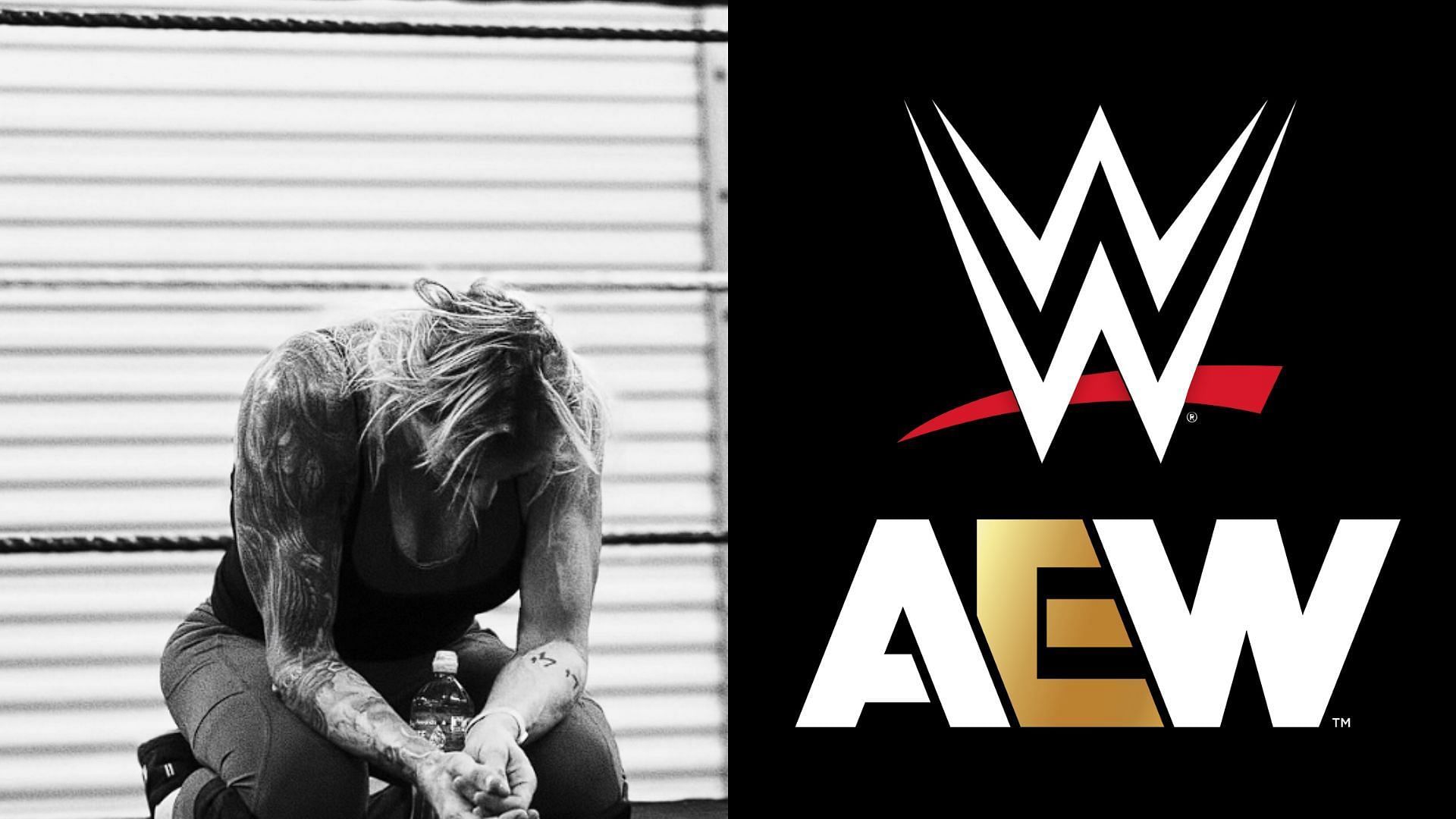 WWE and AEW are top players in the wrestling industry [logos courtesy of their respective social media accounts]