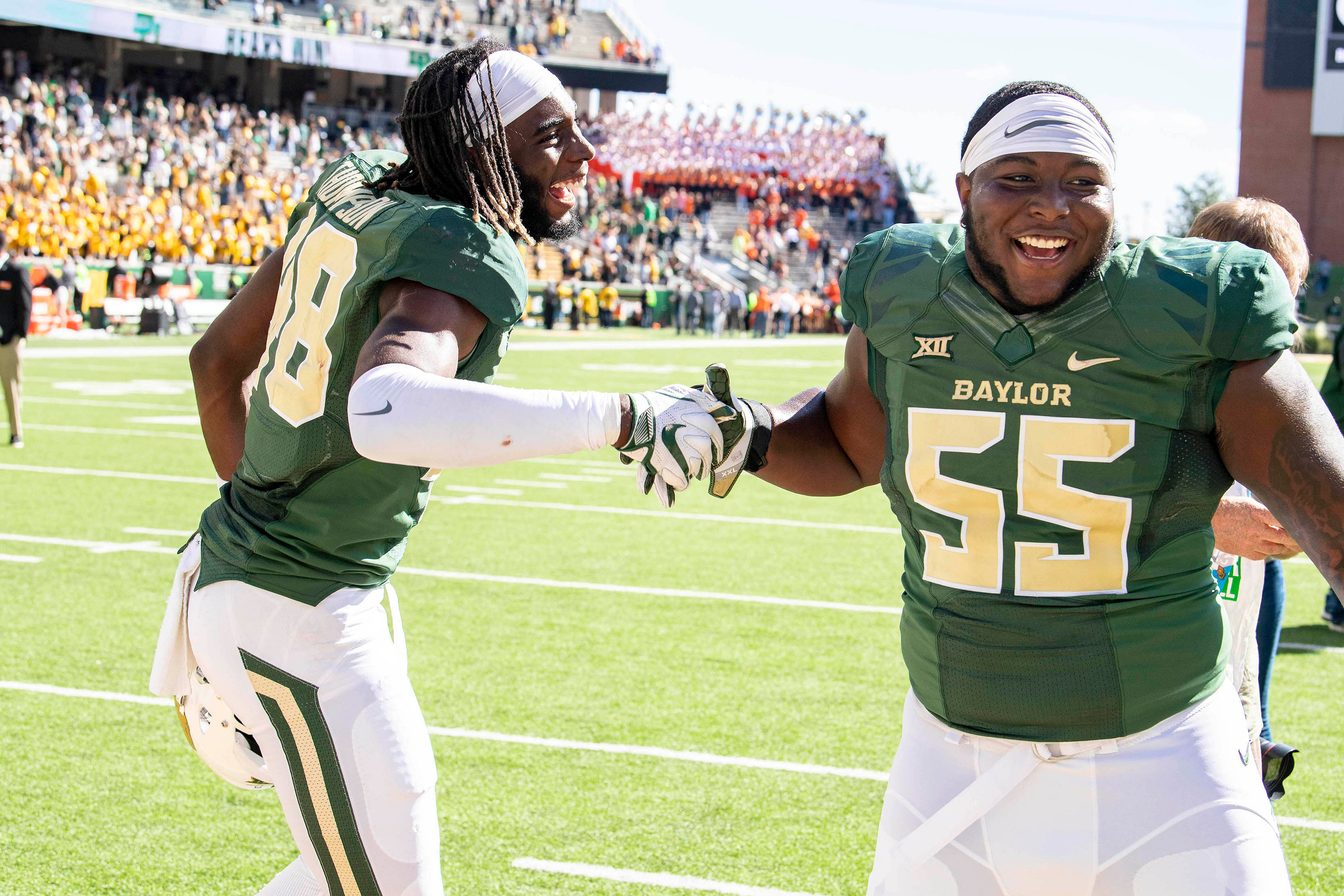 BJ Thompson during NCAA Football: Oklahoma State at Baylor