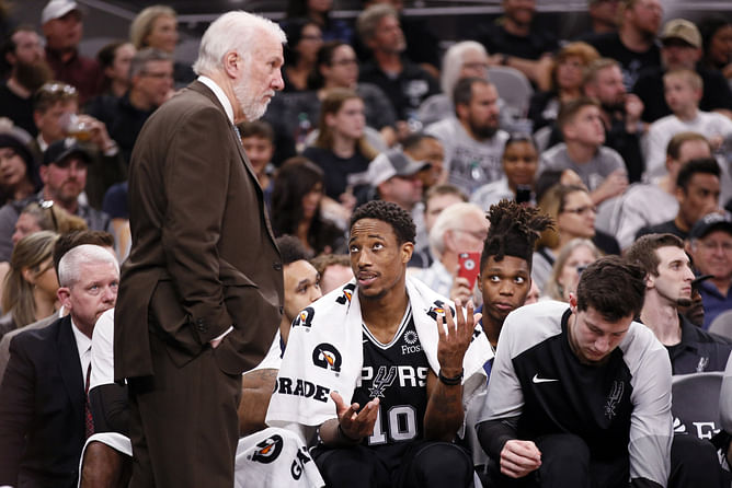 Gregg Popovich “Cried with me for 2 hours”- DeMar DeRozan recounts emotional coach’s touching gesture after his father’s passing